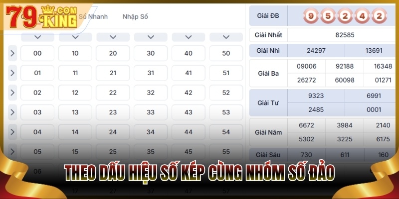Theo dấu hiệu số kép cùng nhóm số đảo