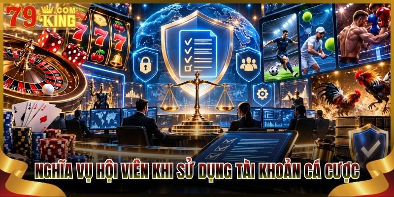 Nghĩa vụ hội viên khi sử dụng tài khoản cá cược